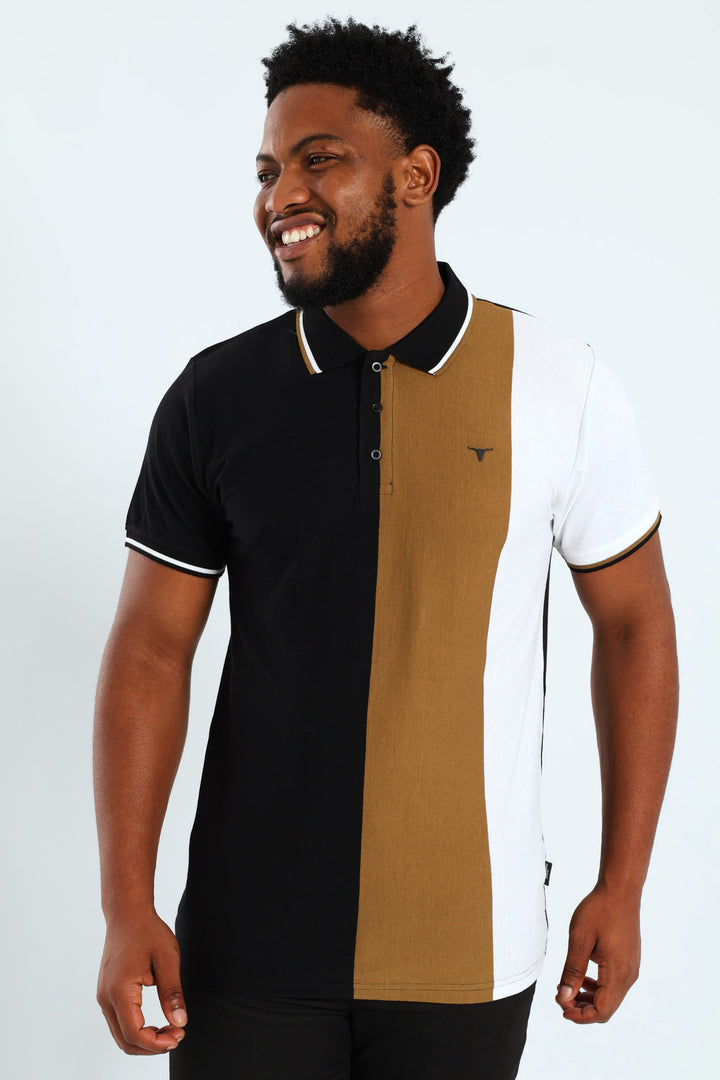 Colourblock Golfer - Black