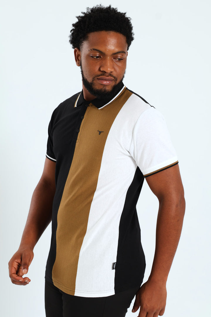 Colourblock Golfer - Black