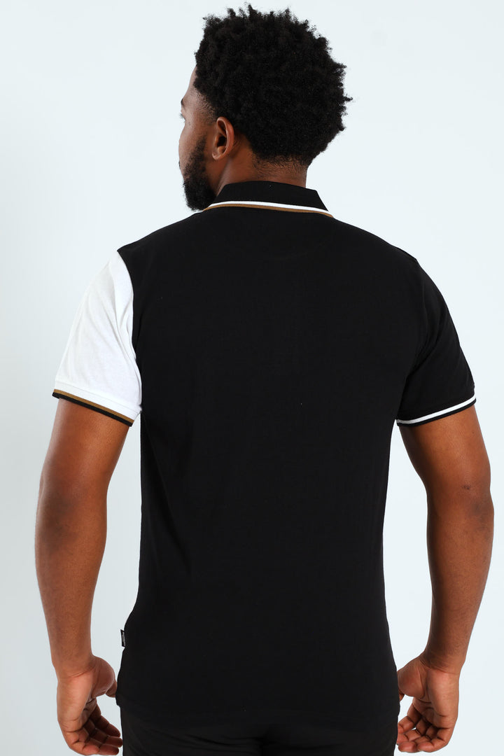 Colourblock Golfer - Black