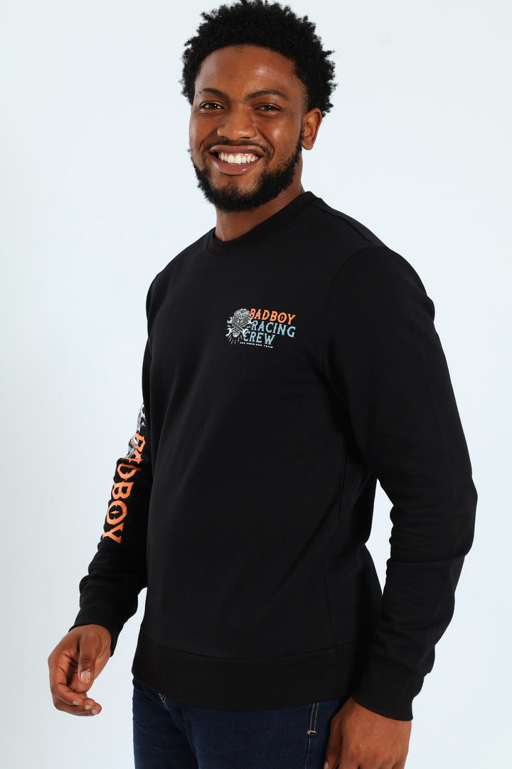 Tiger Racing Crew Top - Black