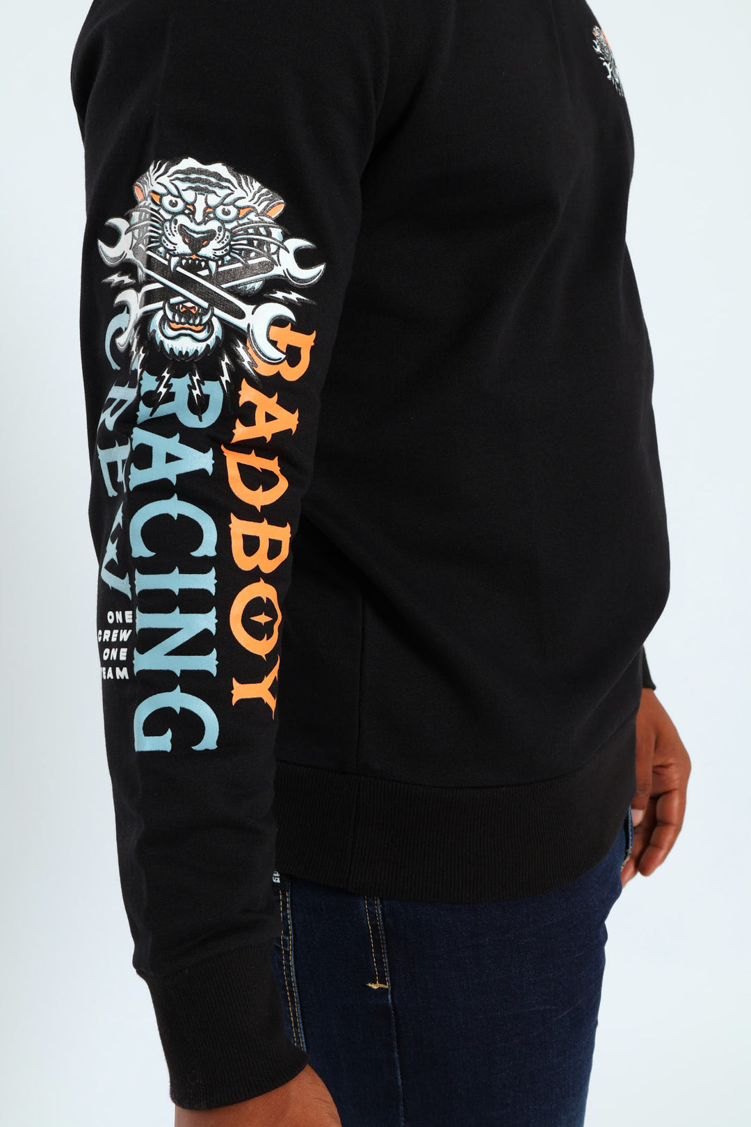 Tiger Racing Crew Top - Black