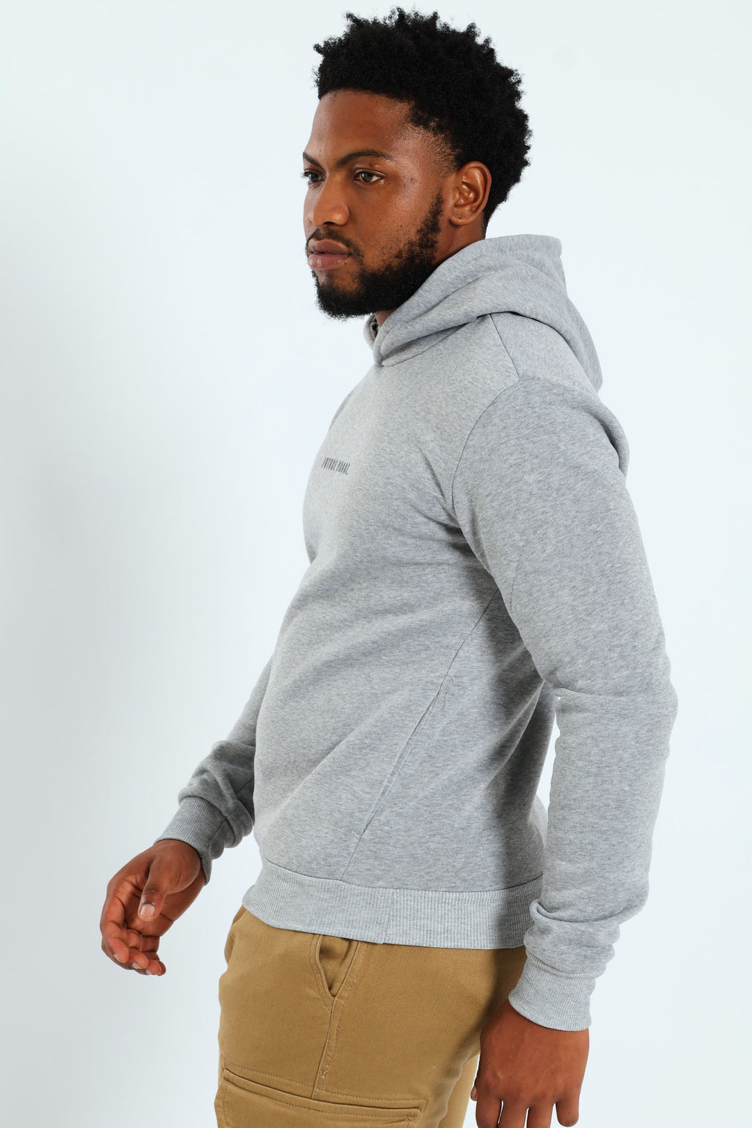 Basic Fleece Hoody - Light Grey