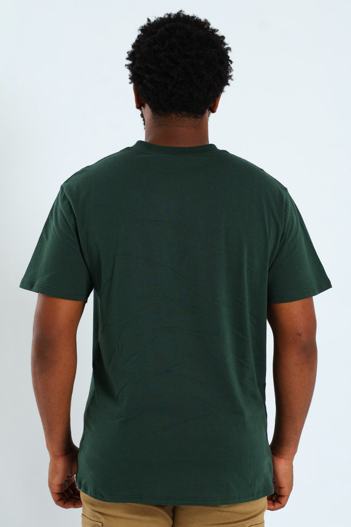 Music CD Front Print Tee - Green