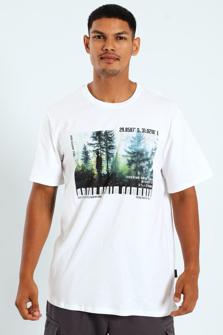 Woodlands Photo Print Tee - White