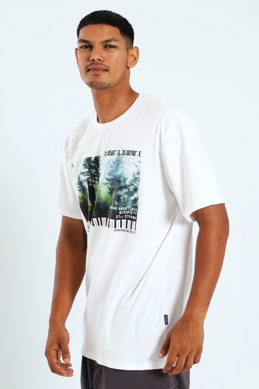 Woodlands Photo Print Tee - White