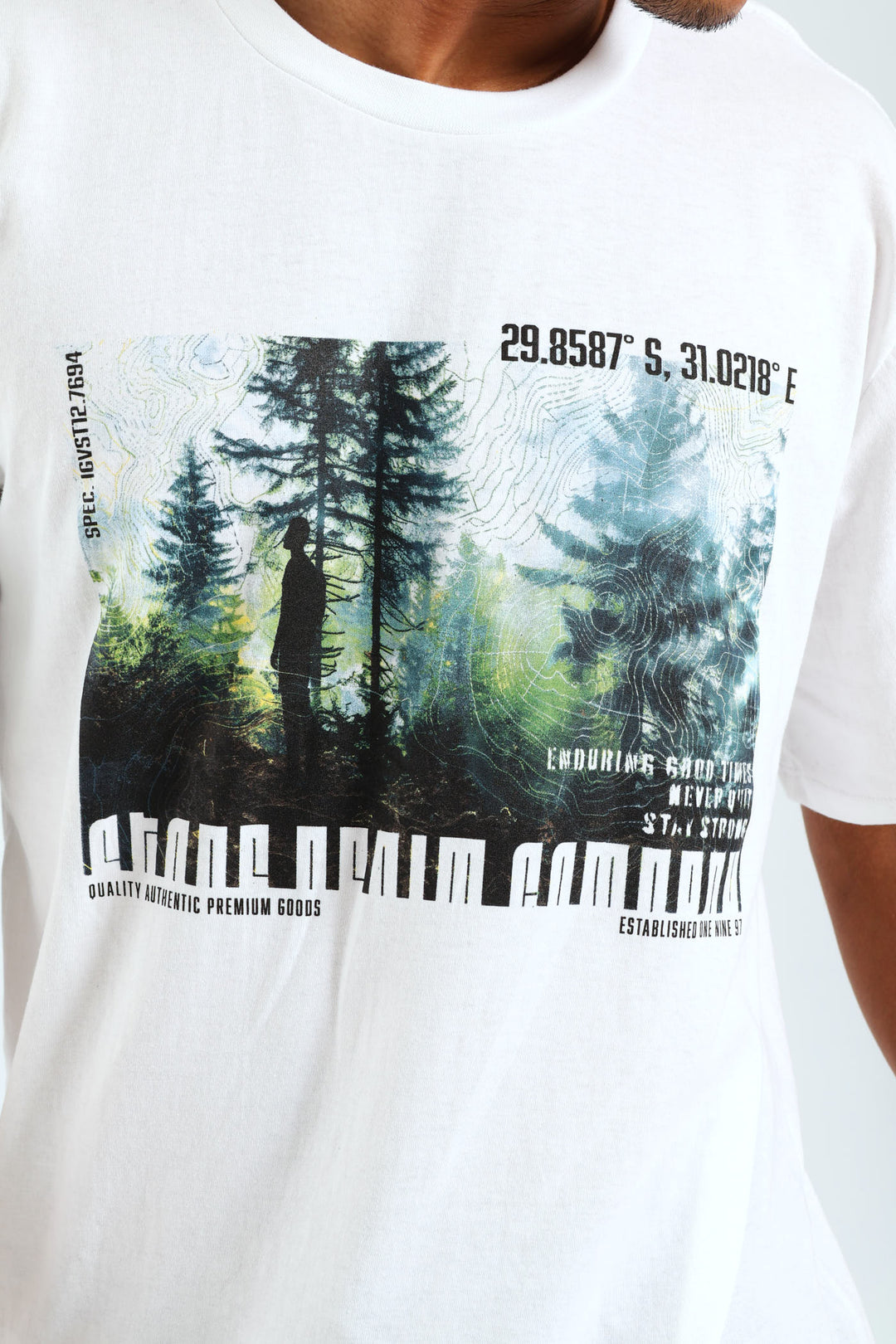 Woodlands Photo Print Tee - White