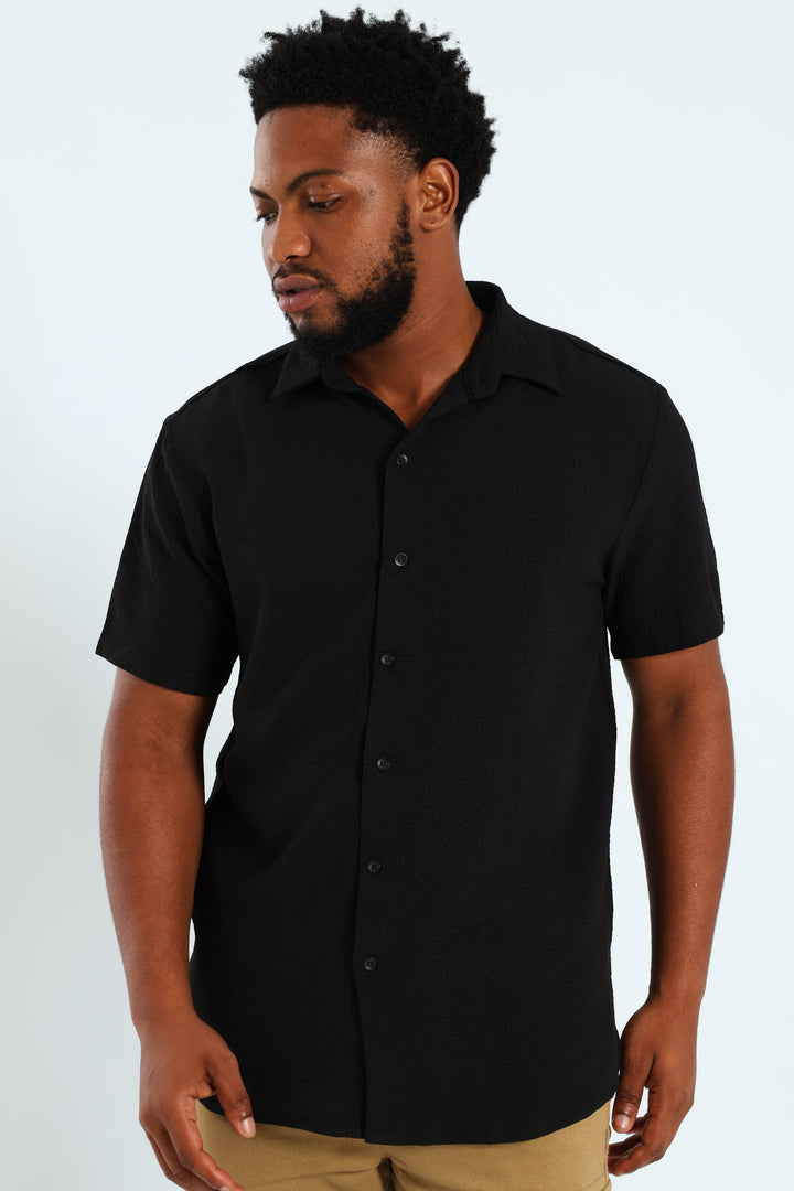 Crinkle Shirt - Black
