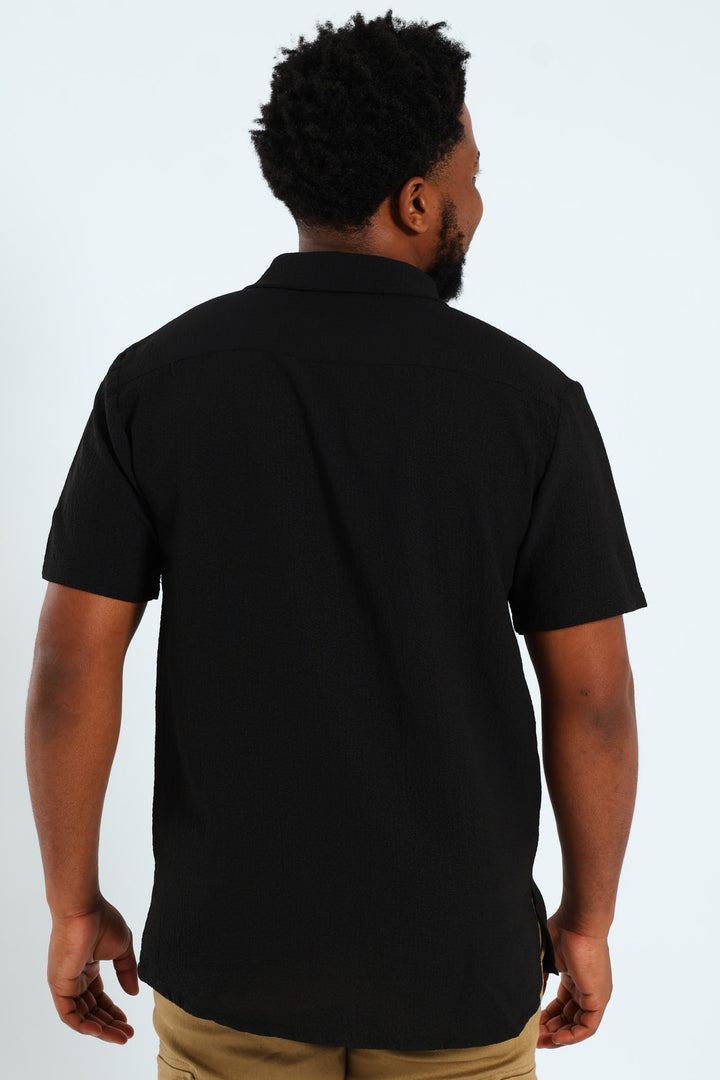 Crinkle Shirt - Black