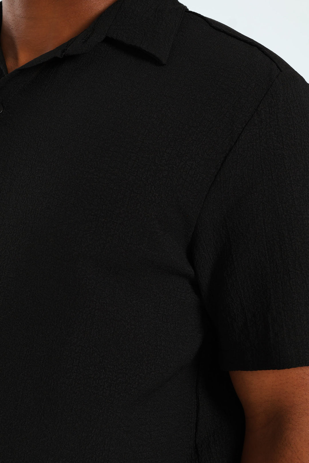 Crinkle Shirt - Black