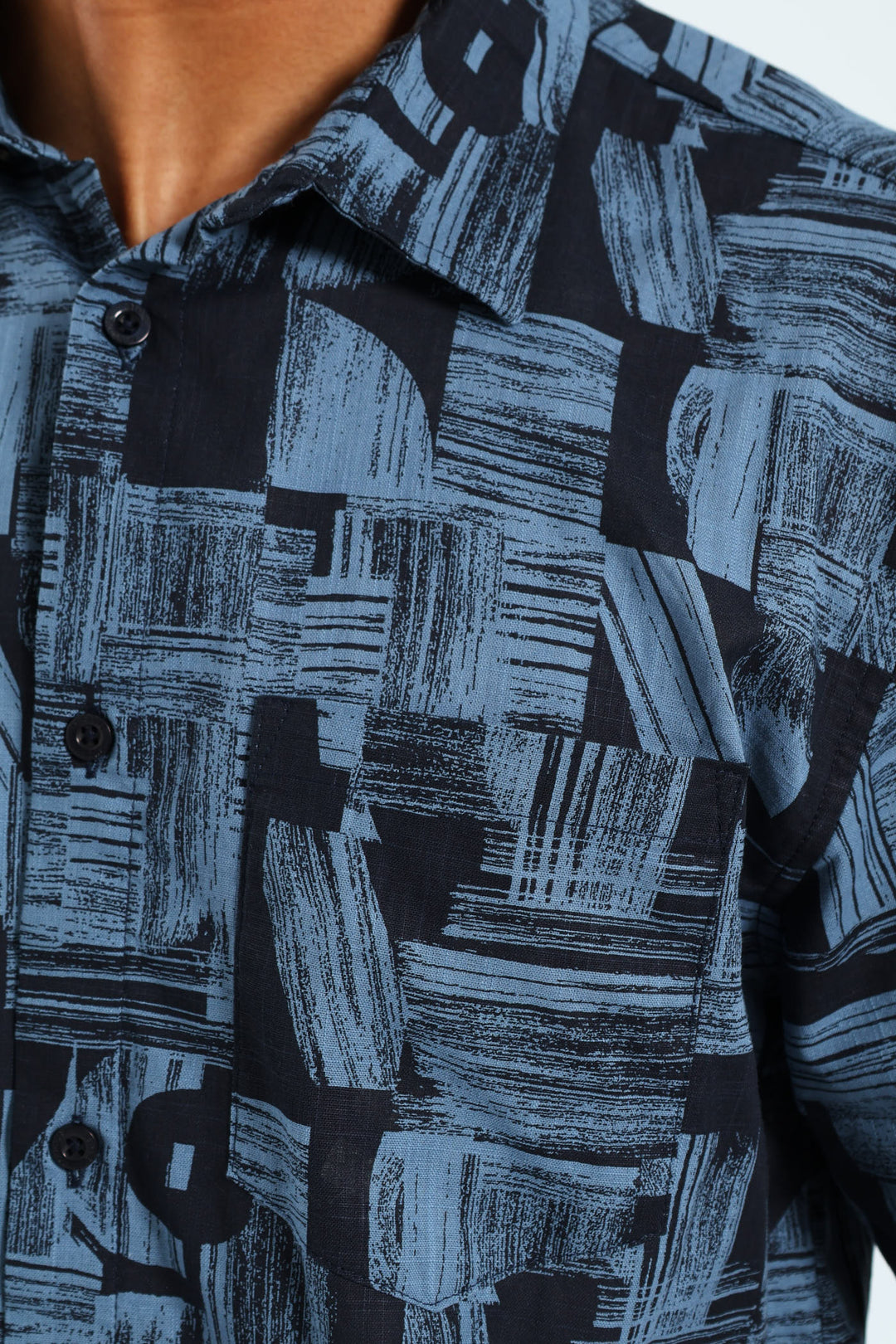 Abstract Shape Shirt - Navy