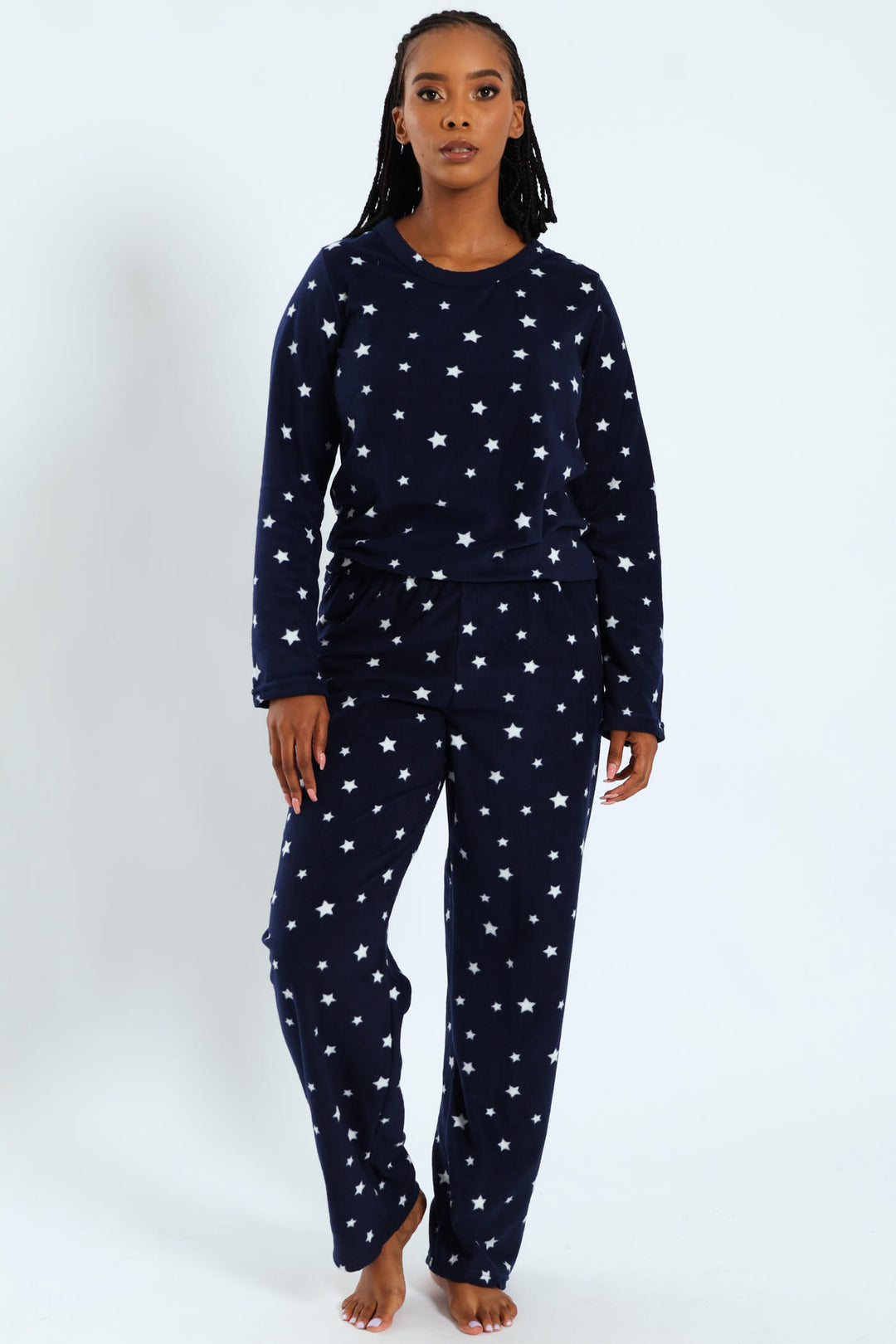 Polar Fleece Stars Sleep Set - Navy