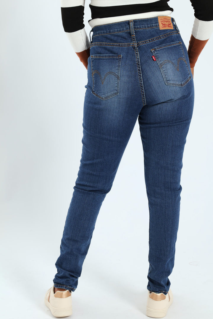 Curvy Hirise Super Skinny Jean - Blue/Black