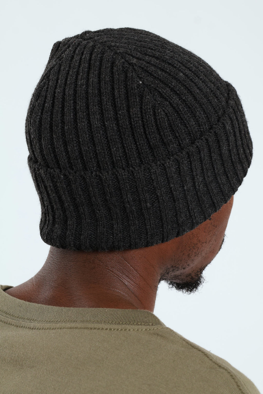 Basic Embroided Logo Beanie - Black