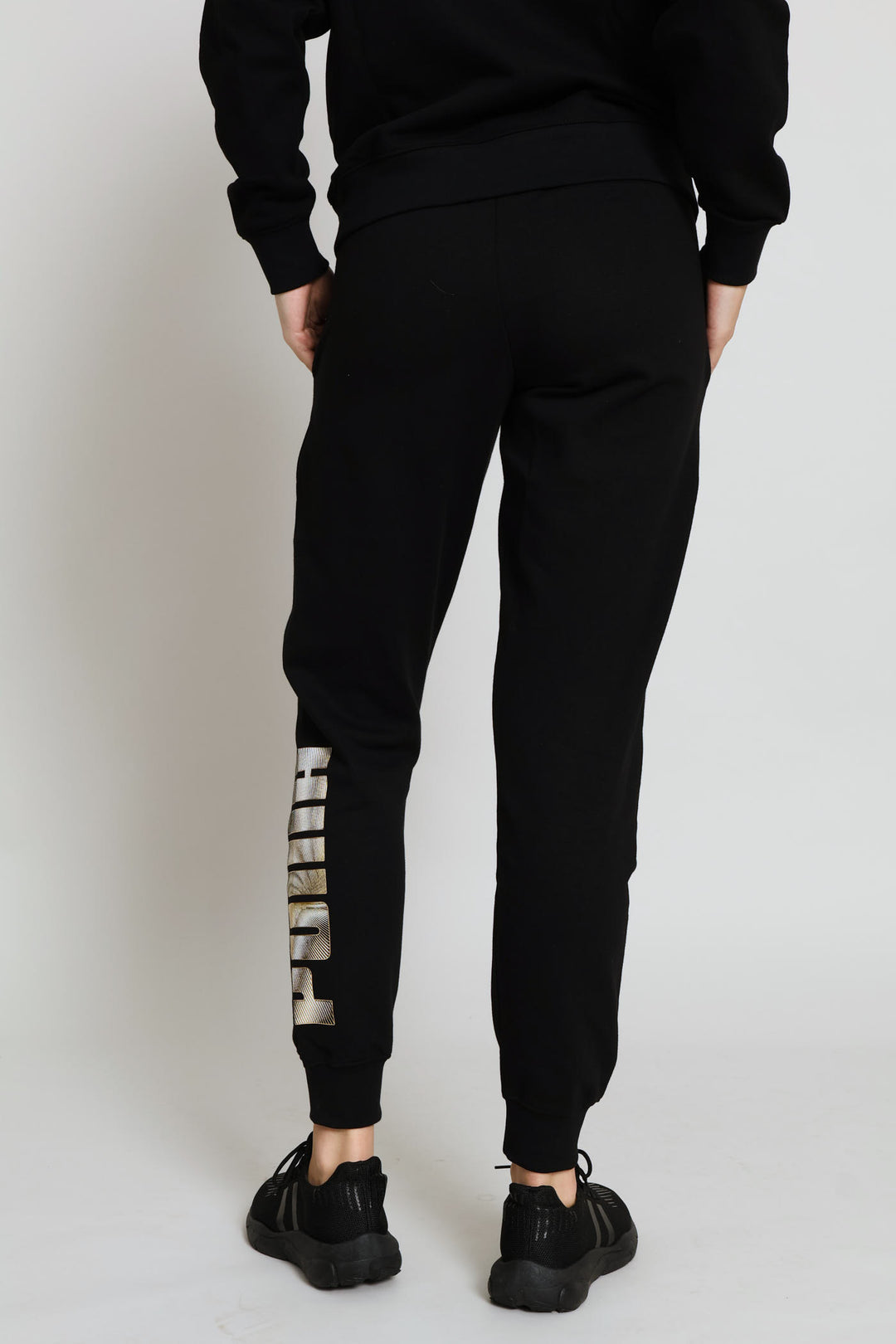 Logo Lab Metallic Sweatpants - Black