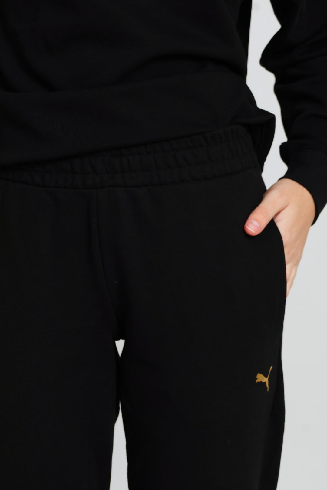 Logo Lab Metallic Sweatpants - Black