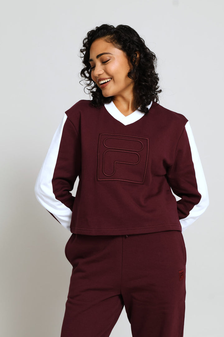Rebecca Sweatshirt - Burgundy