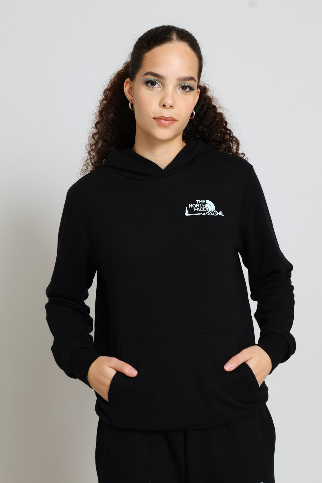 Monte Graphic Regular Hoodie - Black