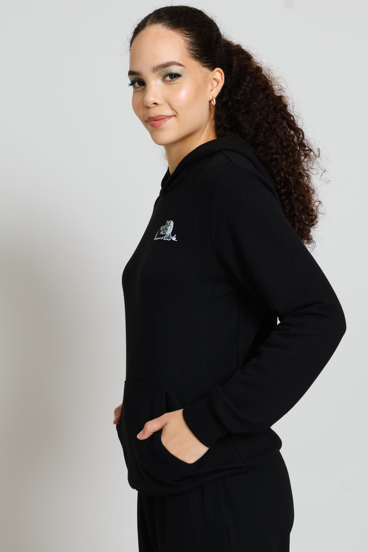 Monte Graphic Regular Hoodie - Black