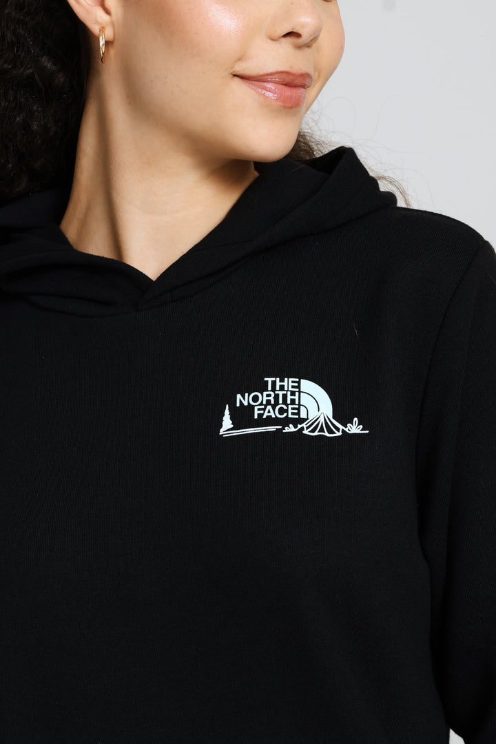 Monte Graphic Regular Hoodie - Black
