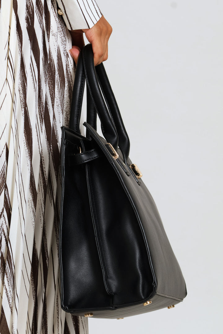 Margaux Satchel Bag - Black