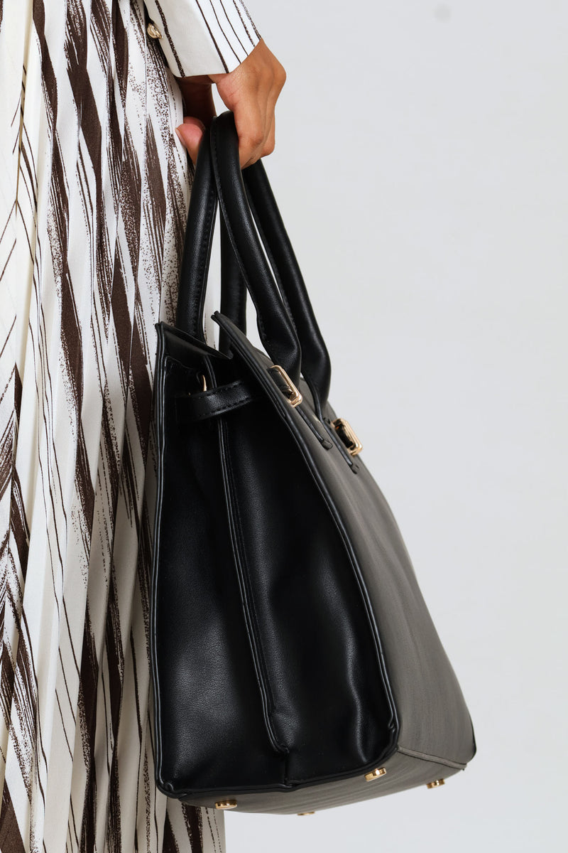 Margaux Satchel Bag - Black