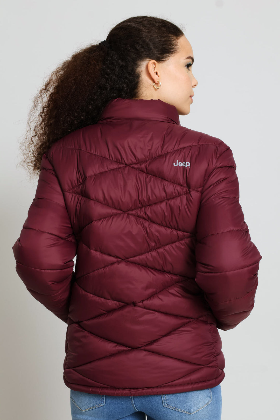 Core Puffer Jacket - Burgundy