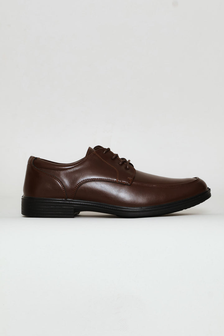 Comfit Lace Up Smart Shoe - Brown