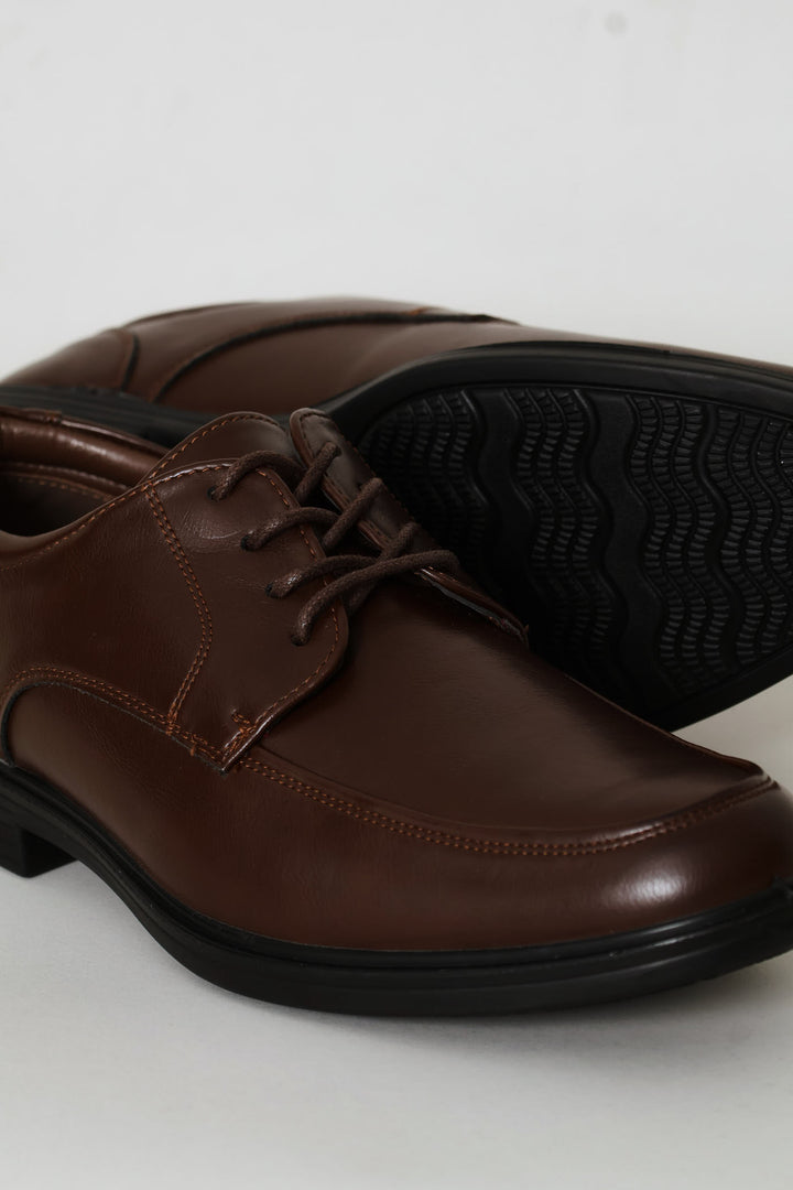 Comfit Lace Up Smart Shoe - Brown