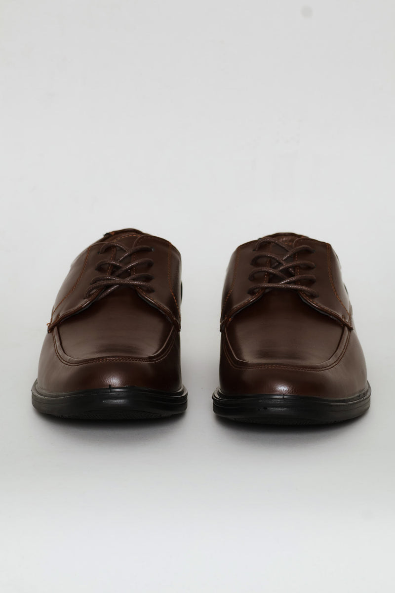 Comfit Lace Up Smart Shoe - Brown