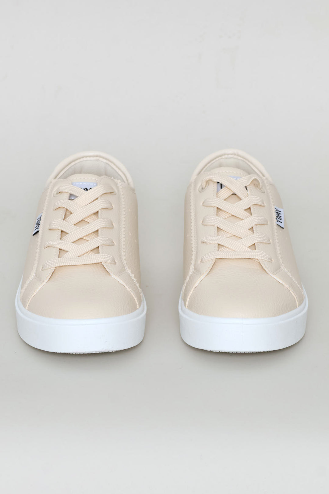 Ivy Lace Up Platform Sneaker - Beige