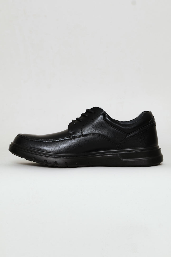 Comfit Smart Casual Lace Up Derby Shoe - Black