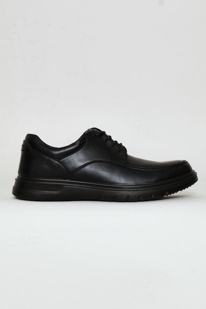 Comfit Smart Casual Lace Up Derby Shoe - Black