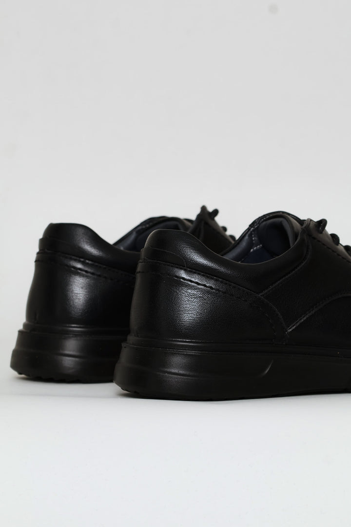 Comfit Smart Casual Lace Up Derby Shoe - Black