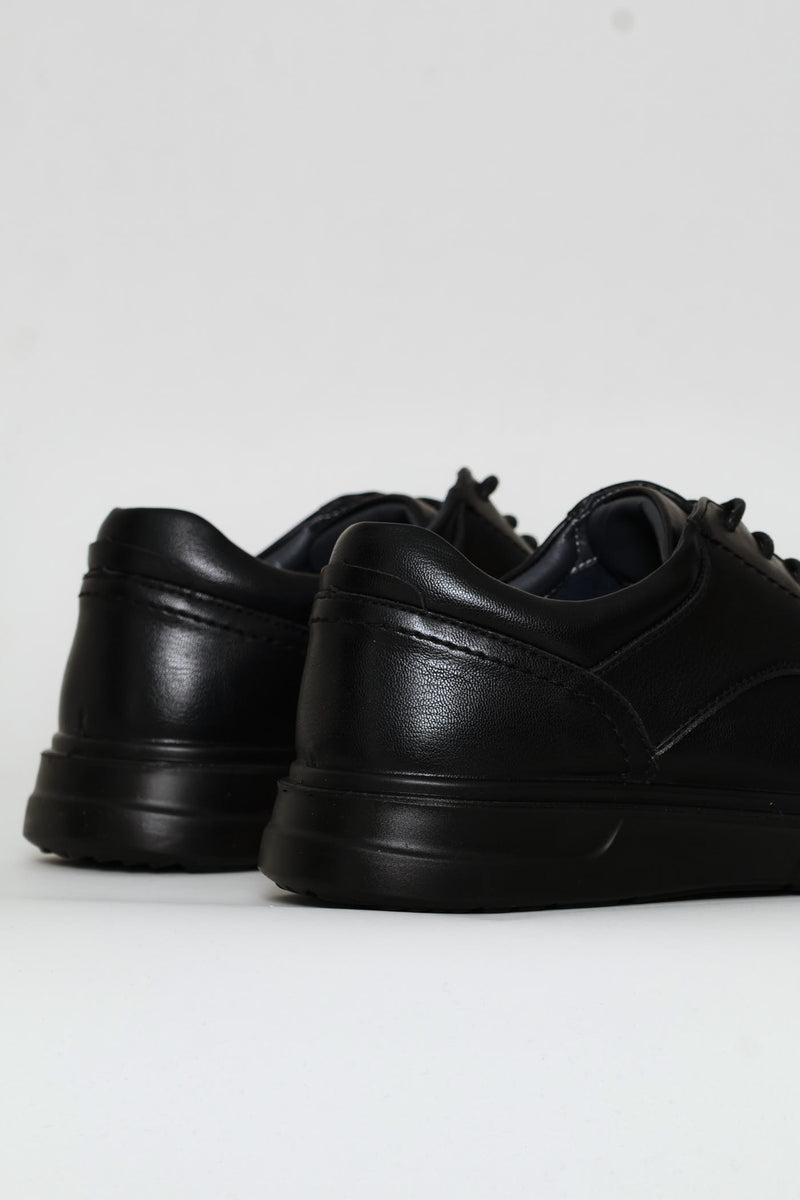 Comfit Smart Casual Lace Up Derby Shoe - Black