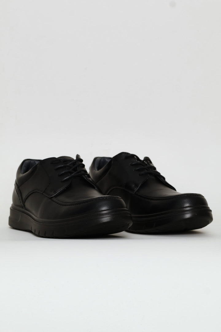 Comfit Smart Casual Lace Up Derby Shoe - Black