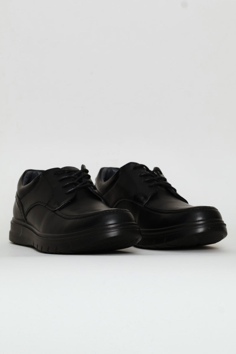 Comfit Smart Casual Lace Up Derby Shoe - Black