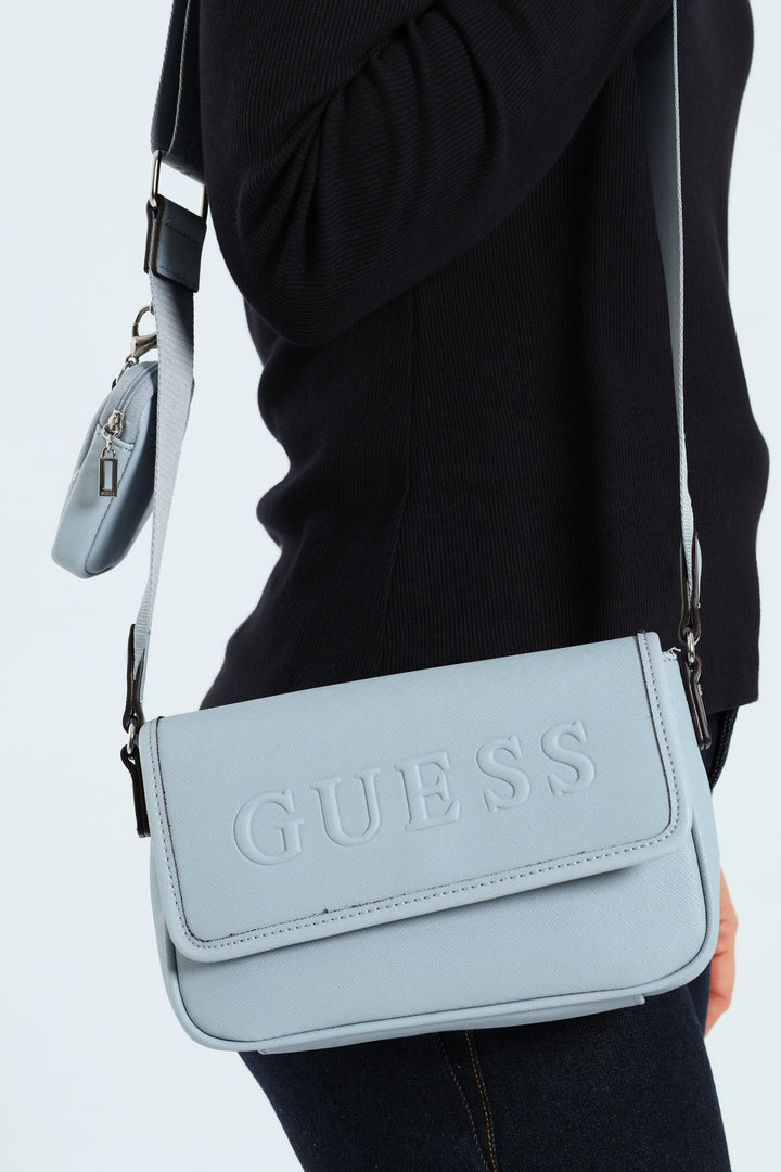 Haddington Flap Mini Crossbody Bag - Denim