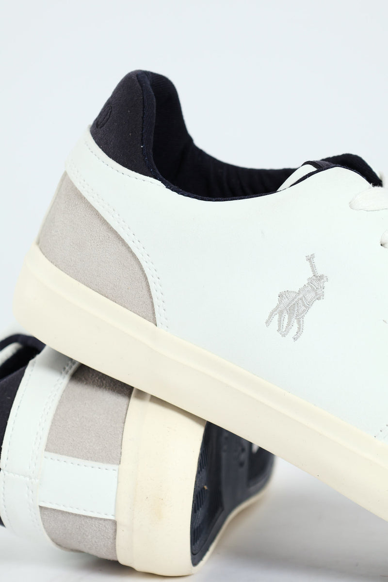 Colour Block Basic Sneaker - White
