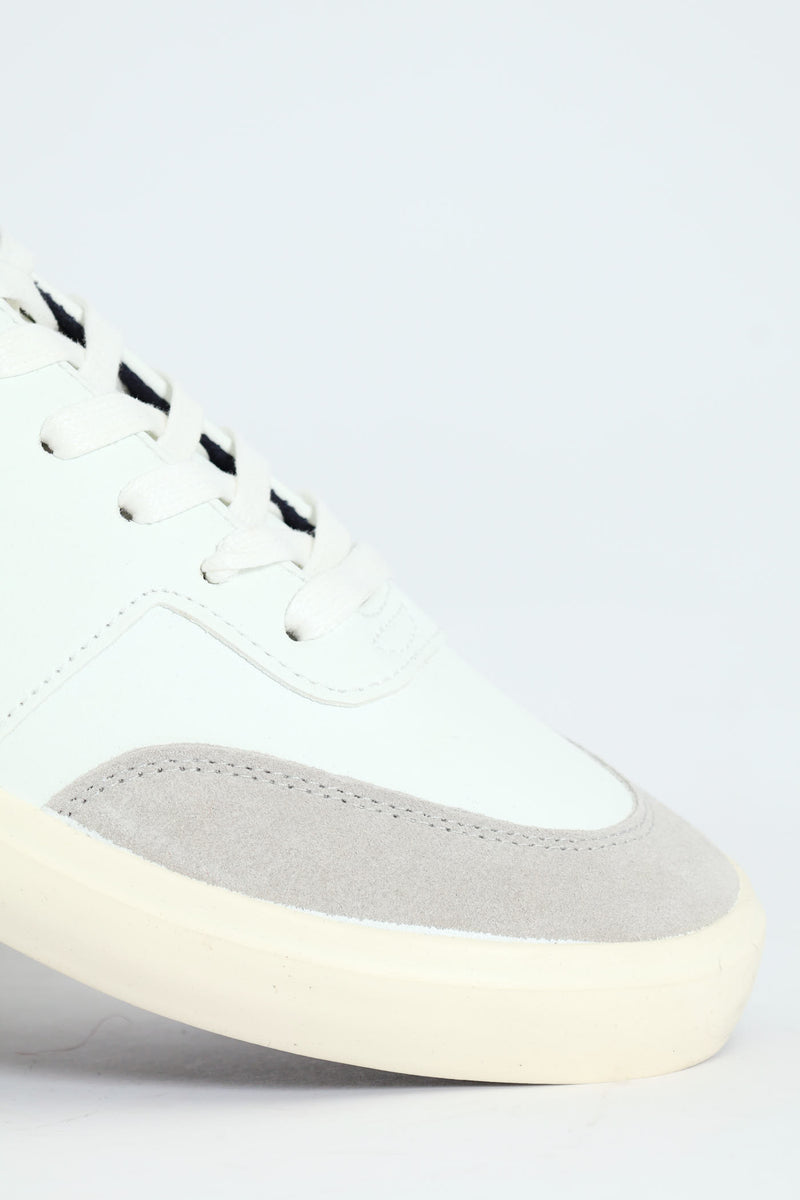 Colour Block Basic Sneaker - White