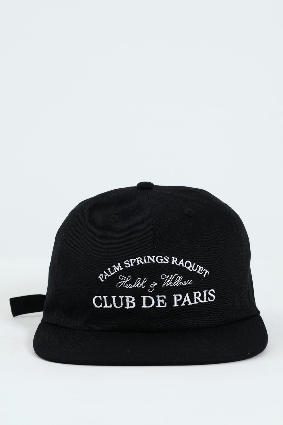 Embroided Curved Cap - Black
