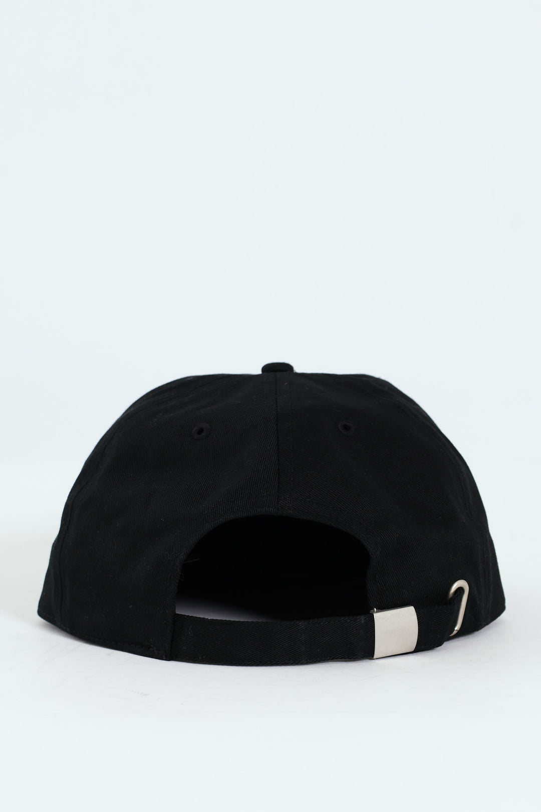 Embroided Curved Cap - Black