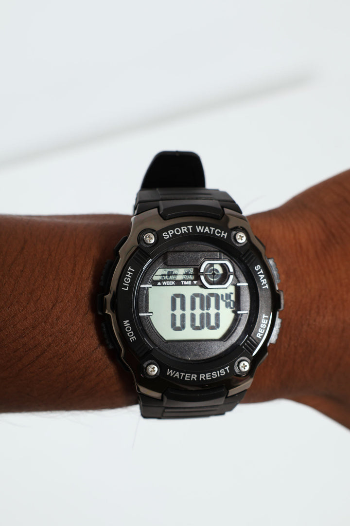 Mens Digital Watch - Black