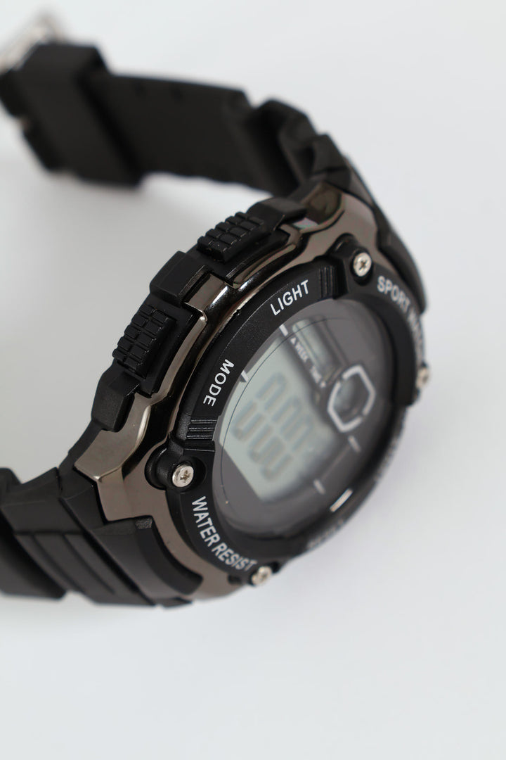 Mens Digital Watch - Black