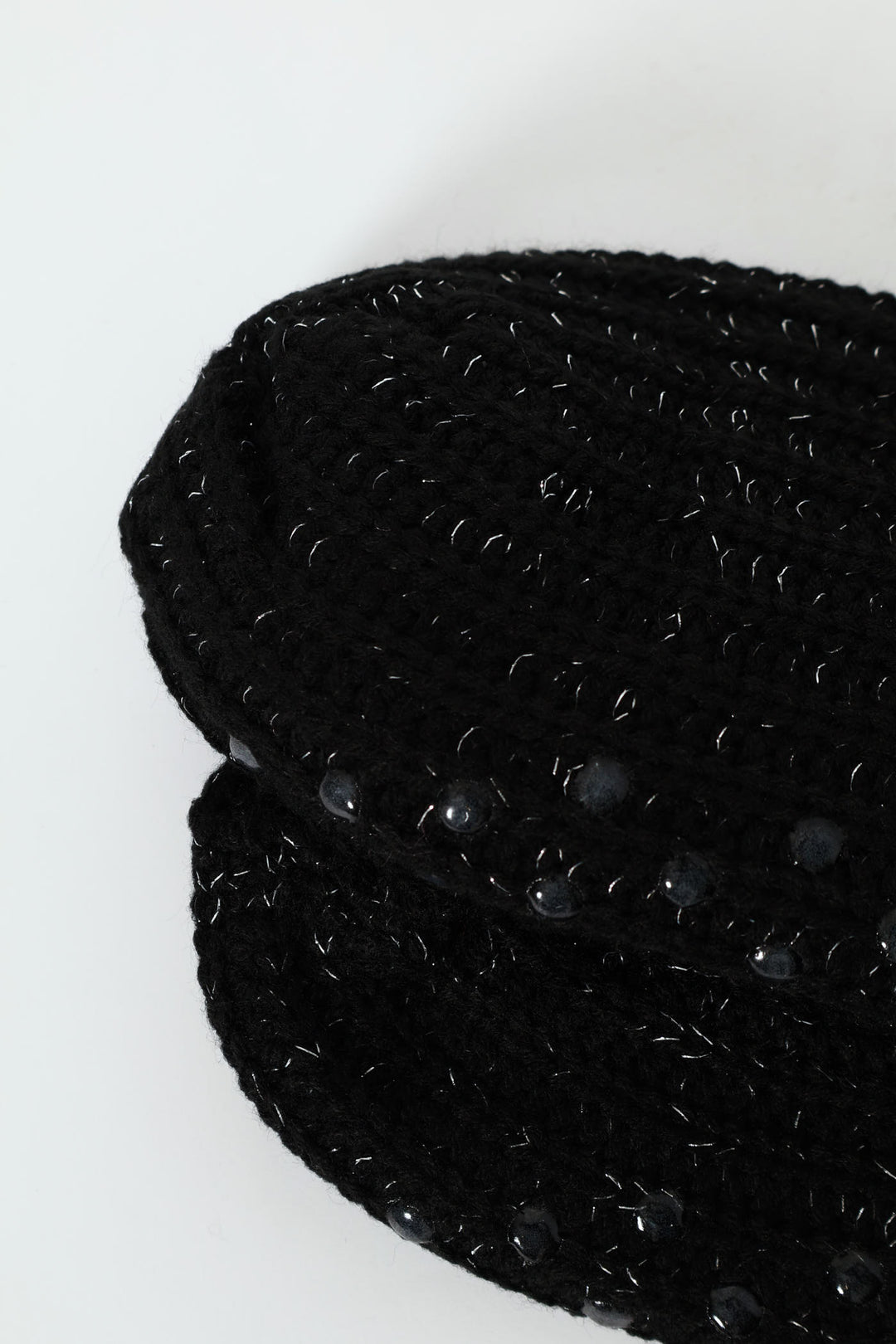 Cable Knit Bed Socks - Black