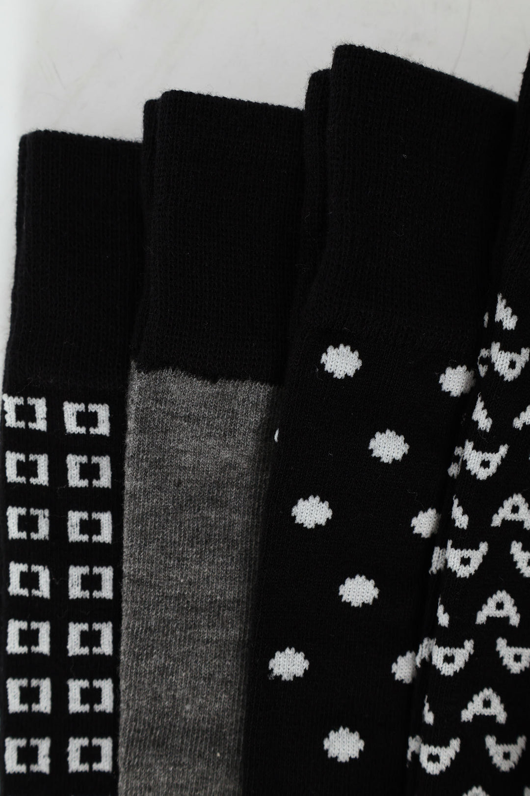 5 Pack Riple Design Anklet Socks - Black