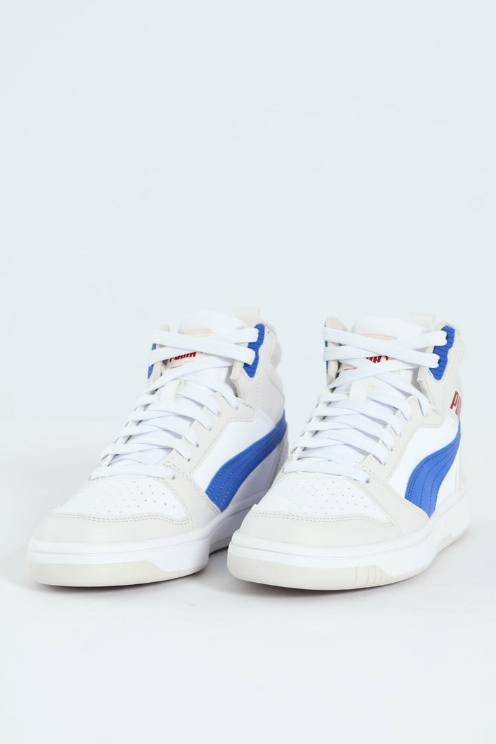 Boys Rebound V6 Mid Jr Sneaker - Grey