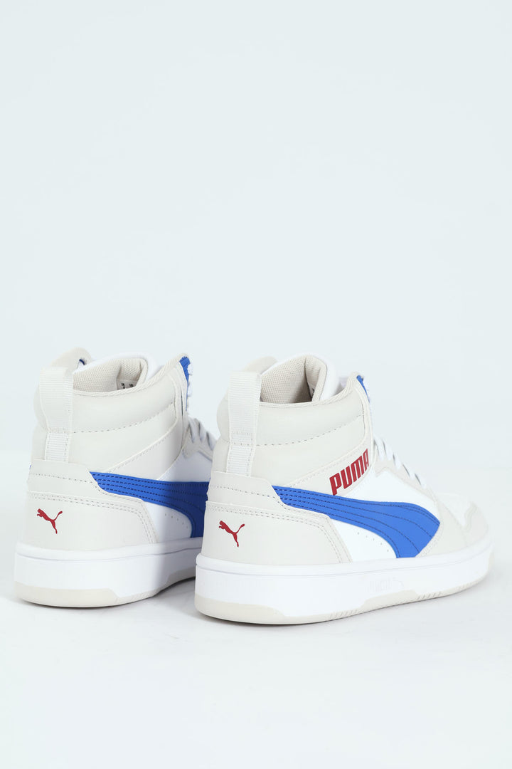 Boys Rebound V6 Mid Jr Sneaker - Grey