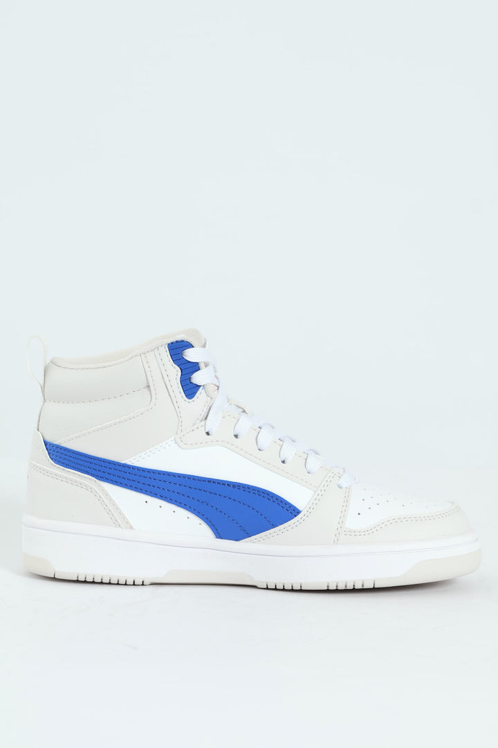 Boys Rebound V6 Mid Jr Sneaker - Grey