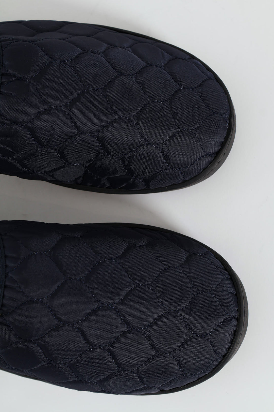 Nylon Upper With Quilted Detail Slipper - Navy