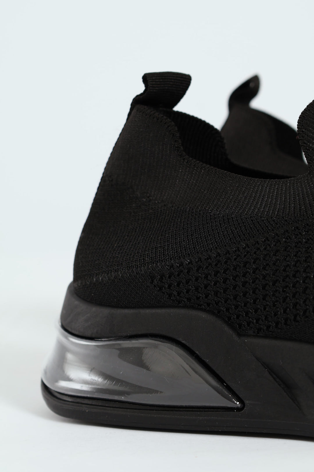 Knit Diamante Slip On Sneaker - Black